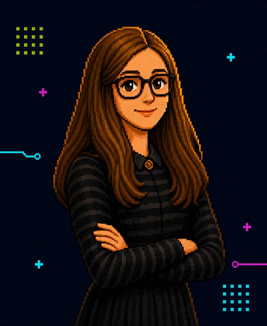 Pixel-Portrait von Margaret Hamilton